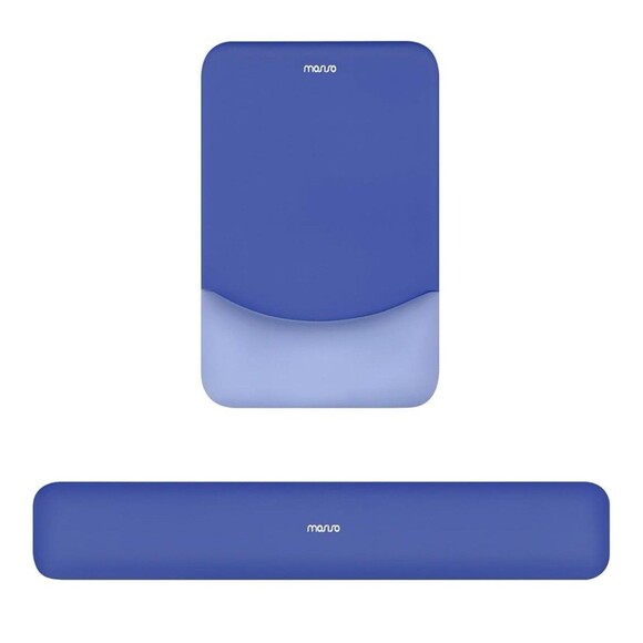 MOSISO Wrist Rest Support & Mousepad Non-Slip Memory Foam Set In Royal Blue New - Picture 1 of 8